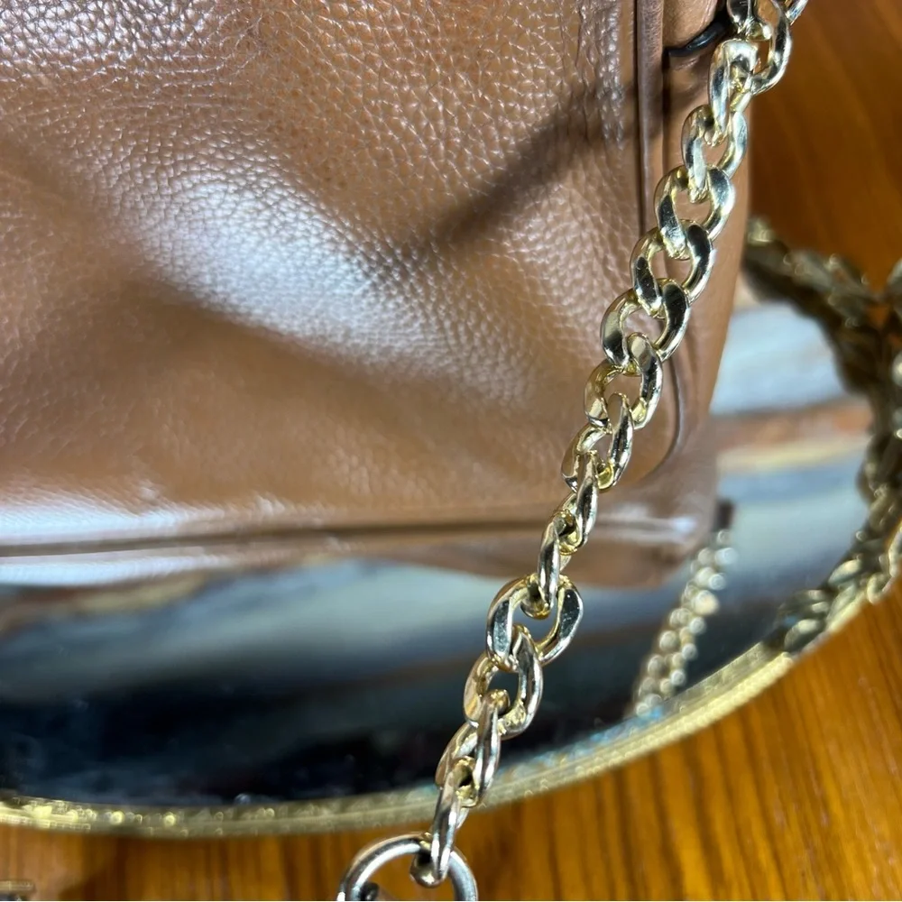Michael Kors Jet Set Camera Crossbody Bag Brown Great Condition - Picture 10 of 13